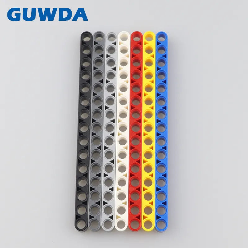 50PCS Technical Parts Liftarm 1x15 Thick Bulk Bricks DIY Truck Crane Accessories Compatible MOC Building Blocks Toys 32278