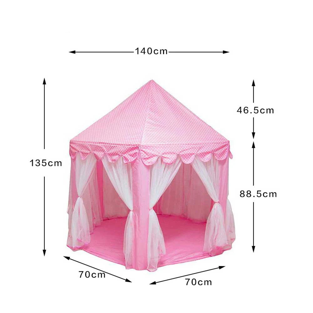 Portable Kids Toy Tipi Tent Ball Pool Princess Girl Castle Play House Children Small House Folding Playtent Baby Beach Tent