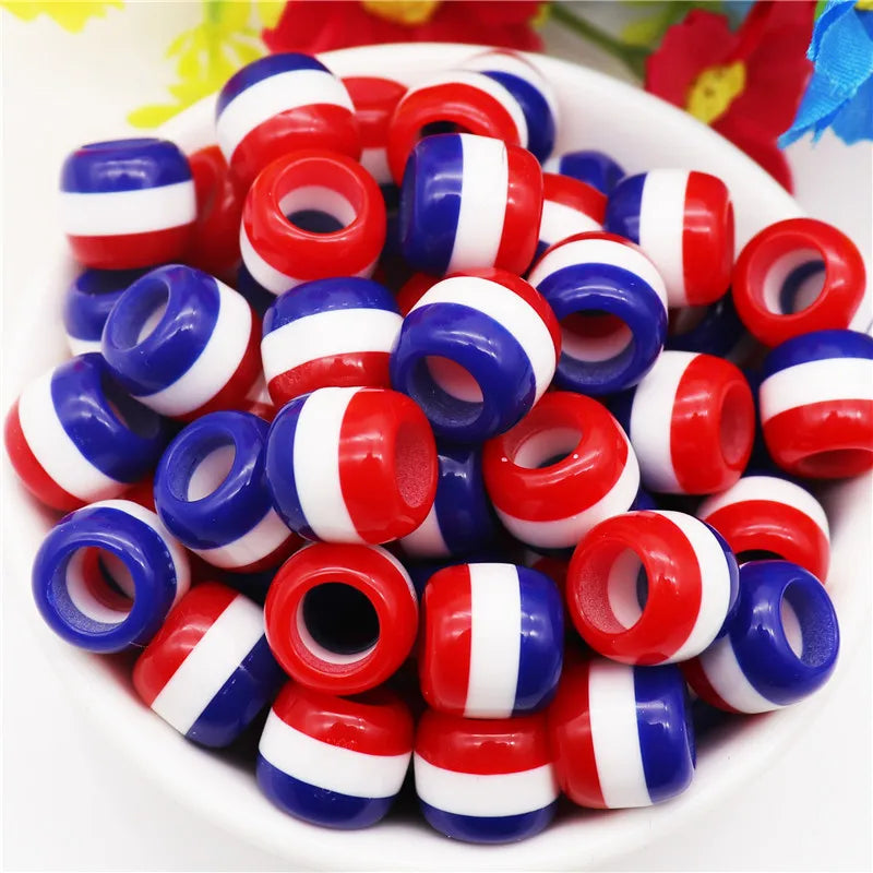 20 Pcs Set New Rainbow Color Spacer Beads Fit Pandora Bracelet Bangle for Jewelry Making Kit Women Men Girls Adults Charm Gift