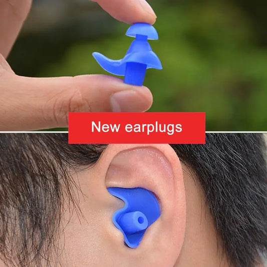 1Pair Diving Swim Soft Ear Plugs Water Silicone Waterproof Soft Silicone For Adult/Children Anti Noise Foam Sleep Work Reusable