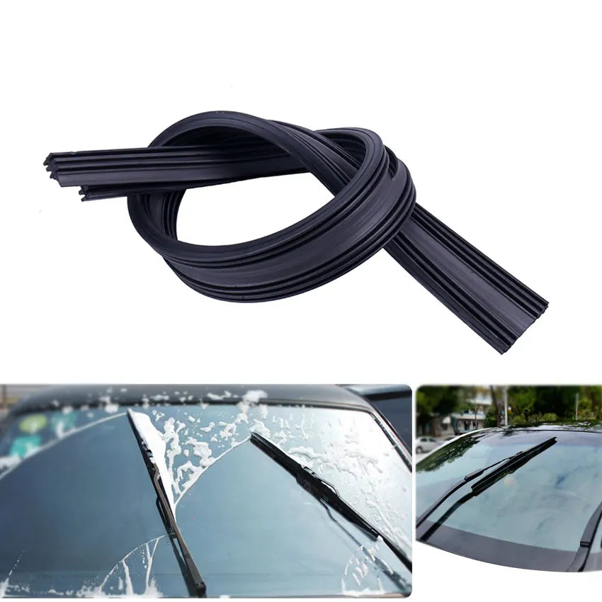 2PCS 6mm Frameless Wiper Blades Car Accessories Universal Car Wiper Blade Replacement Insert Refill Rubber Strip Soft