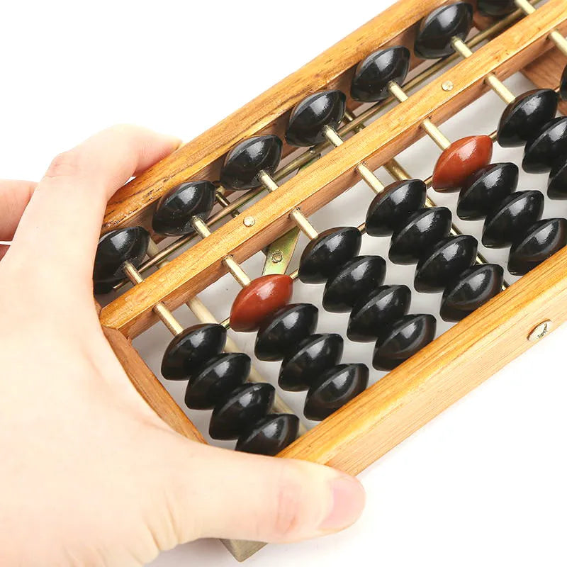 1pcs Wooden Frame Classic Ancient Calculator Abacus Bead Toy Develop Kid's Mathematics Abacus Intelligence