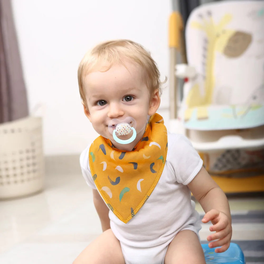 Baby Bibs 100% Cotton Newborn Baby Bandana Bibs For Teething & Feeding Super Soft Unisex Bibs Sets For Girls & Boys Newborn Bibs