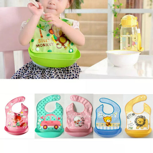 2019 Baby Accessories Bibs Burp Cloths Clothing New Waterproof Silicone Baby Bib Washable Roll Up Crumb Catcher Feeding