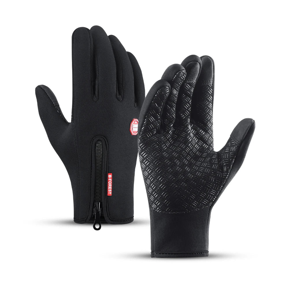 Winter Cycling Gloves Men Women Anti-slip Motorcycle Windproof Bike Riding Gloves Anti-shock Full Finger Mountain Bicycle Mitten