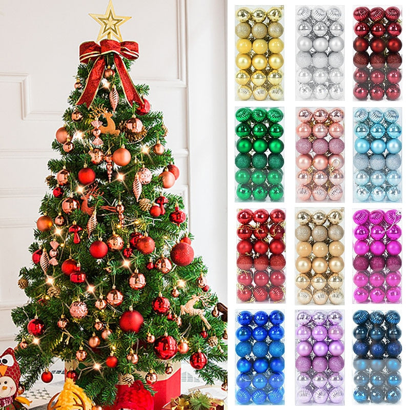 1box Christmas Tree Ornament Balls