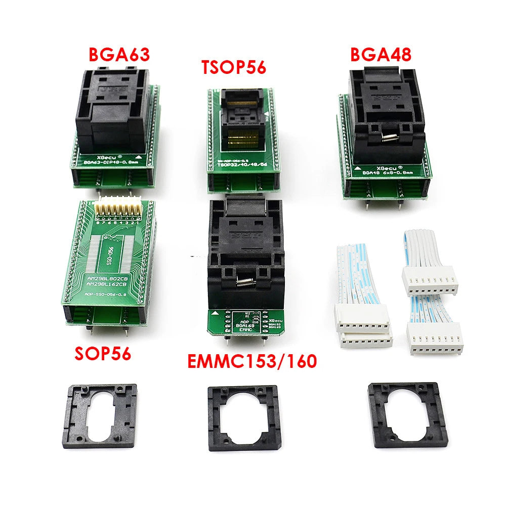 2023 XGecu  V12.25 T56 Universal Programmer Powerful Support Nor Flash / NAND Flash / EMMC+17/22 Adapter Professional Compiler