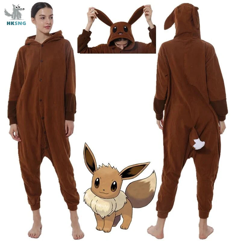 Pokemon Umbreon Eevee Animal New Adult Kigurumi Onesie Pajamas Cute Costumes Unisex Party Jumpsuit Sleepwear