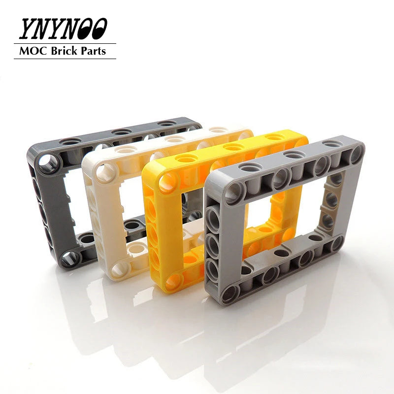 50Pcs Technical Beams Special Series Parts 64179 Beam Frame 5x7 Open Center Thick Liftarm Building Blocks Spare Bricks DIY Toys