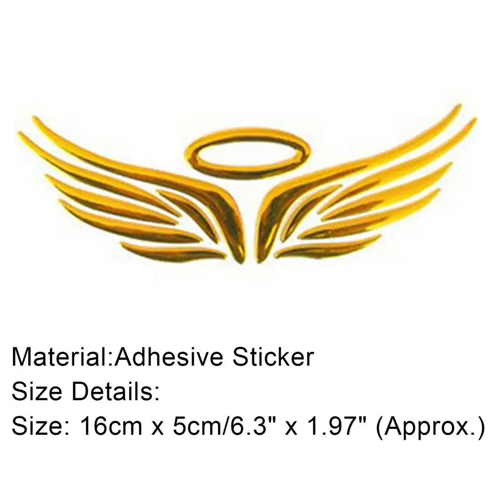 3D Angel Fairy Wing Pattern Car Auto Truck Badge Sticker Windshield Door Decor