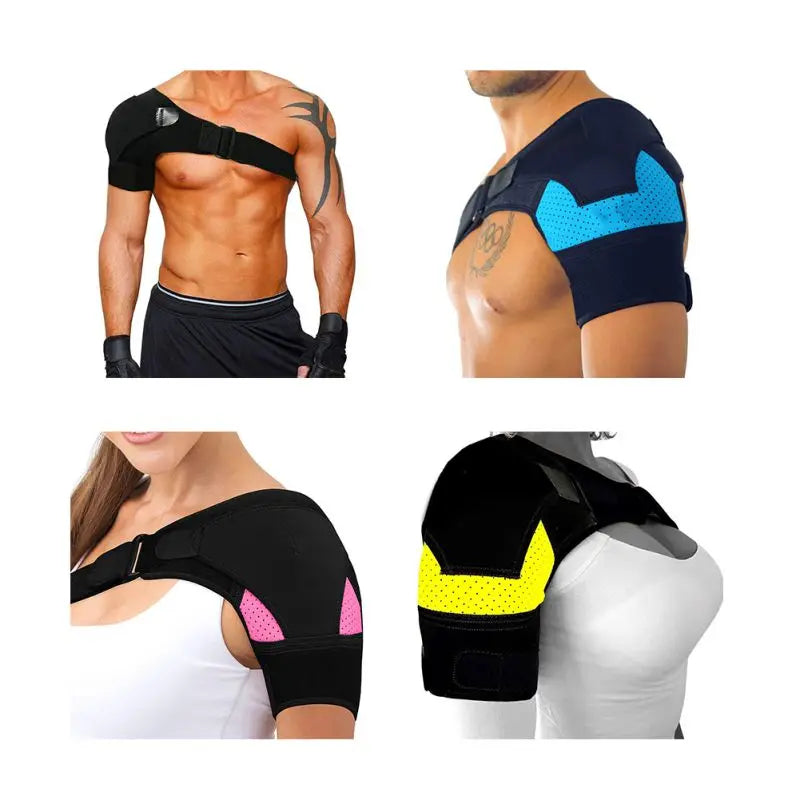 1PC Women Men Shoulder Brace with Pressure Pad Shoulder Support Pain I ce Pack Shoulder Compression Sleeve Accessories