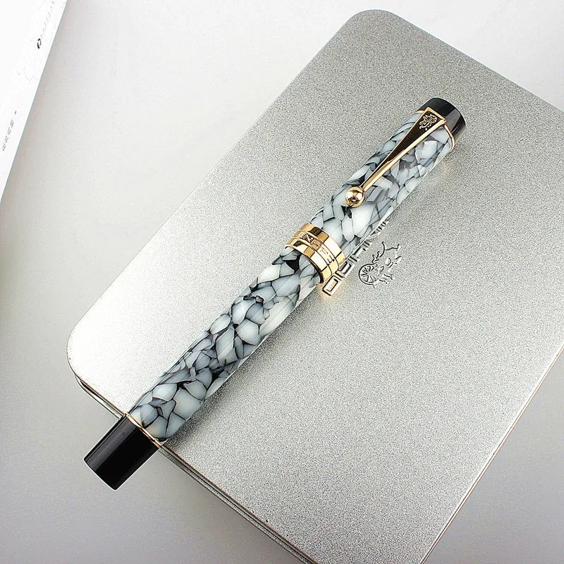 New JINHAO 100 Acrylic Fountain Pen Gift Set Converter Fine Nib 0.5mm Gift bag Office Business Writing Set Stationery