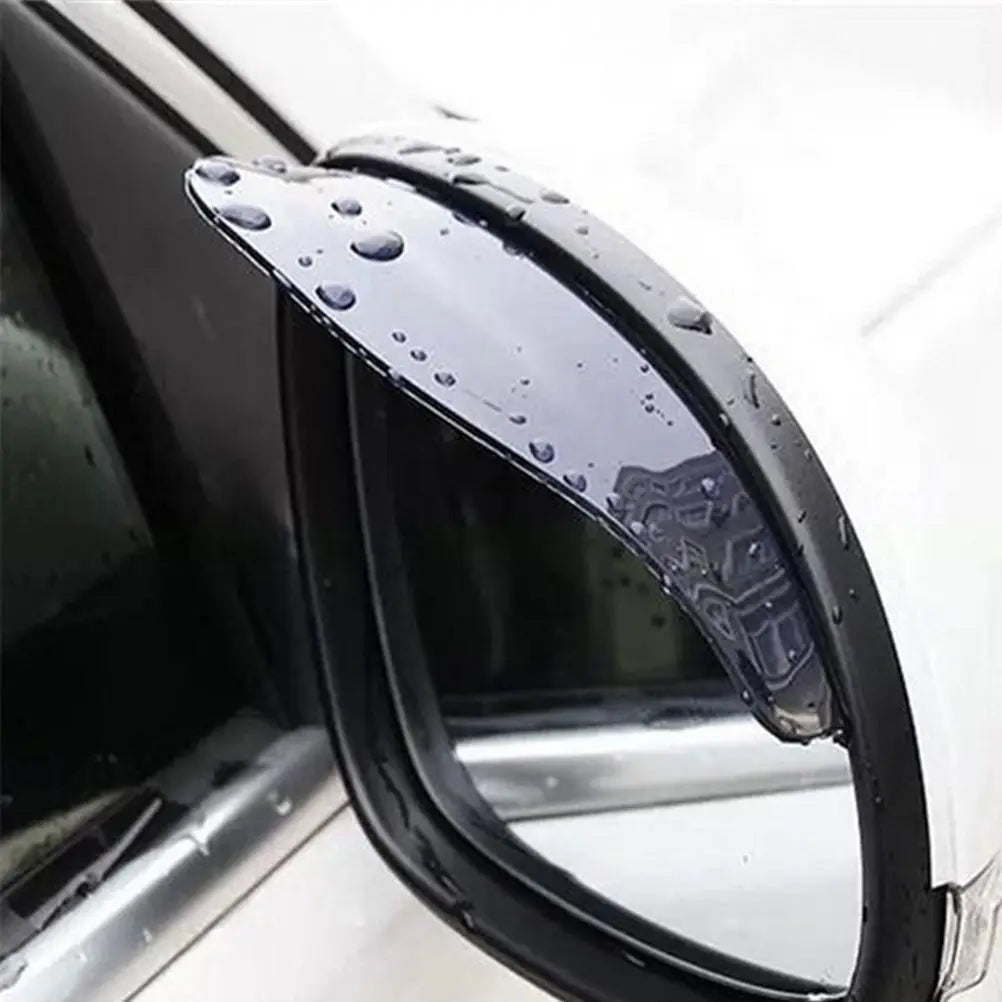 2pcs Universal Flexible PVC Rearview Mirror Rain Shade Rainproof Blades Car Back Mirror Eyebrow Rain Cover Car Acc