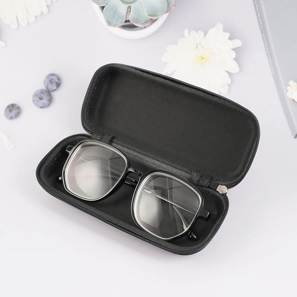 Unisex Zipper Irregular Pattern Sunglasses Eye Glasses Case Eyeglass Box Eyewear Protection Containers Accessories For Women Men