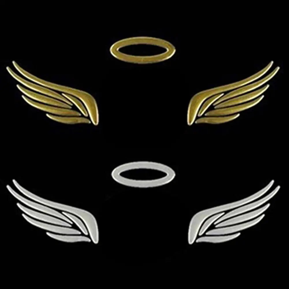 3D Angel Fairy Wing Pattern Car Auto Truck Badge Sticker Windshield Door Decor