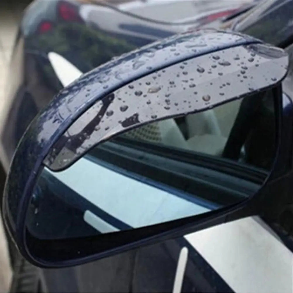 2pcs Universal Flexible PVC Rearview Mirror Rain Shade Rainproof Blades Car Back Mirror Eyebrow Rain Cover Car Acc