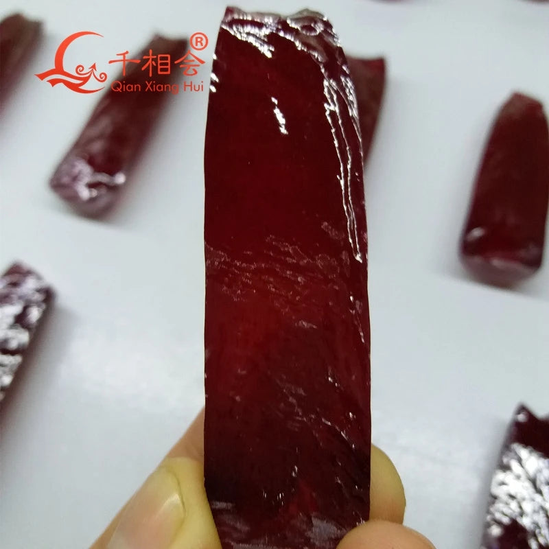 0.1kg  100g per ruby 1.5# 3#  5# 7#  8# color Rough raw material corundum lab created red ruby loose stone