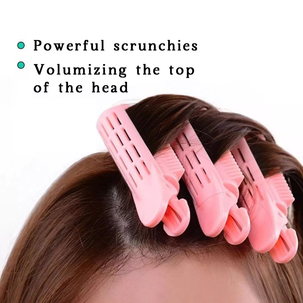 4pcs Magic Hair Care Rollers Hair Roots Natural Fluffy Hair Clip Sleeping No Heat Plastic Hair Curler Twist Styling Diy Tools