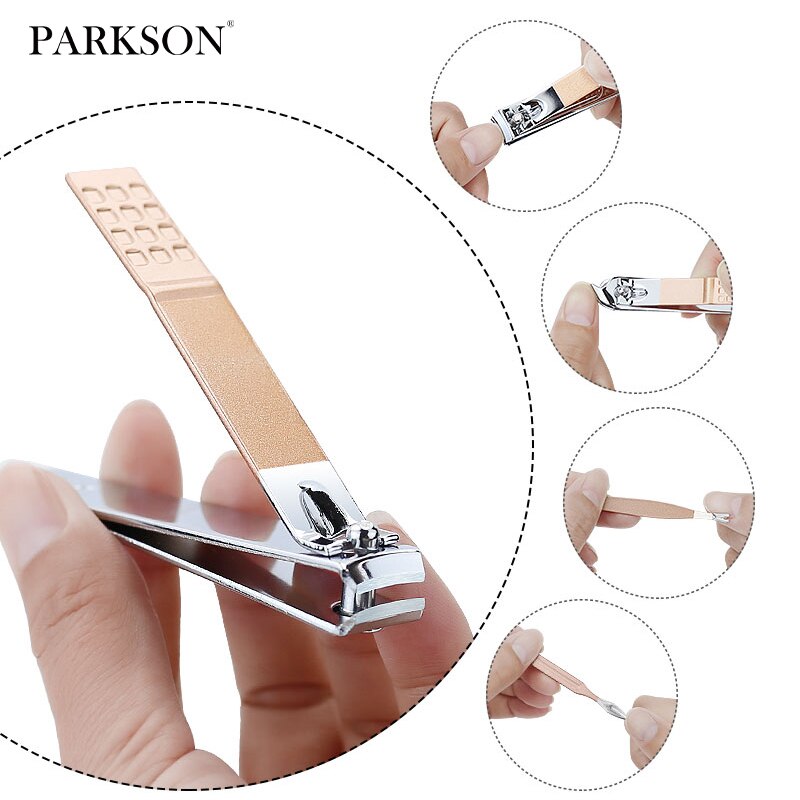 Parkson Professional Nail Clippers Manicure Set High Quality Stainless Steel Nail Cutter Scissor Cuticle Nipper Nail Tools Set