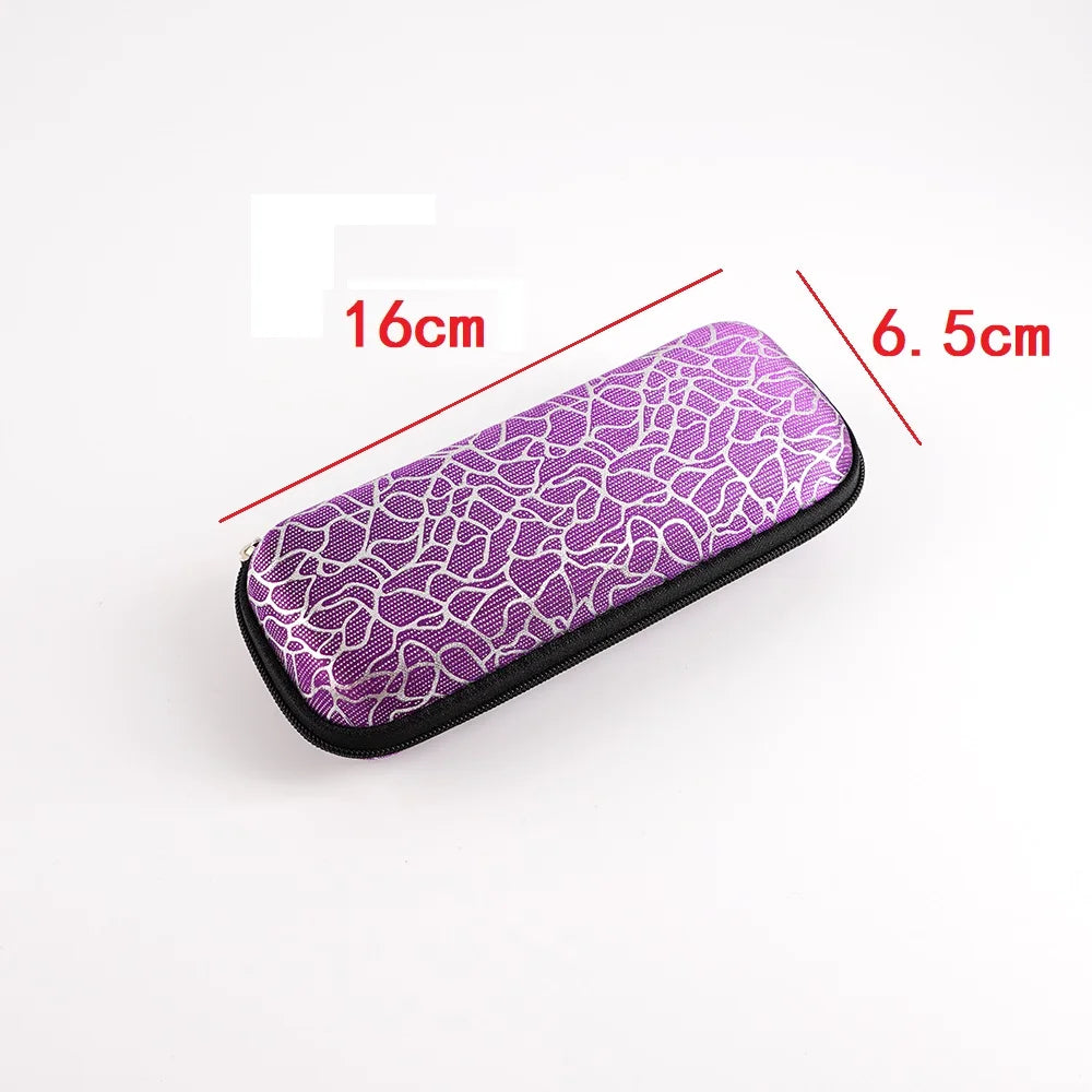 Unisex Zipper Irregular Pattern Sunglasses Eye Glasses Case Eyeglass Box Eyewear Protection Containers Accessories For Women Men