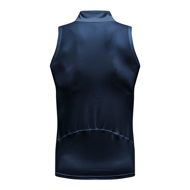 Men's Fitness Compression Sleeveless Shirt Gym Tank Top Quick Dry Fit Bodybuilding Workout Stringer Singlets Sport Running Vest