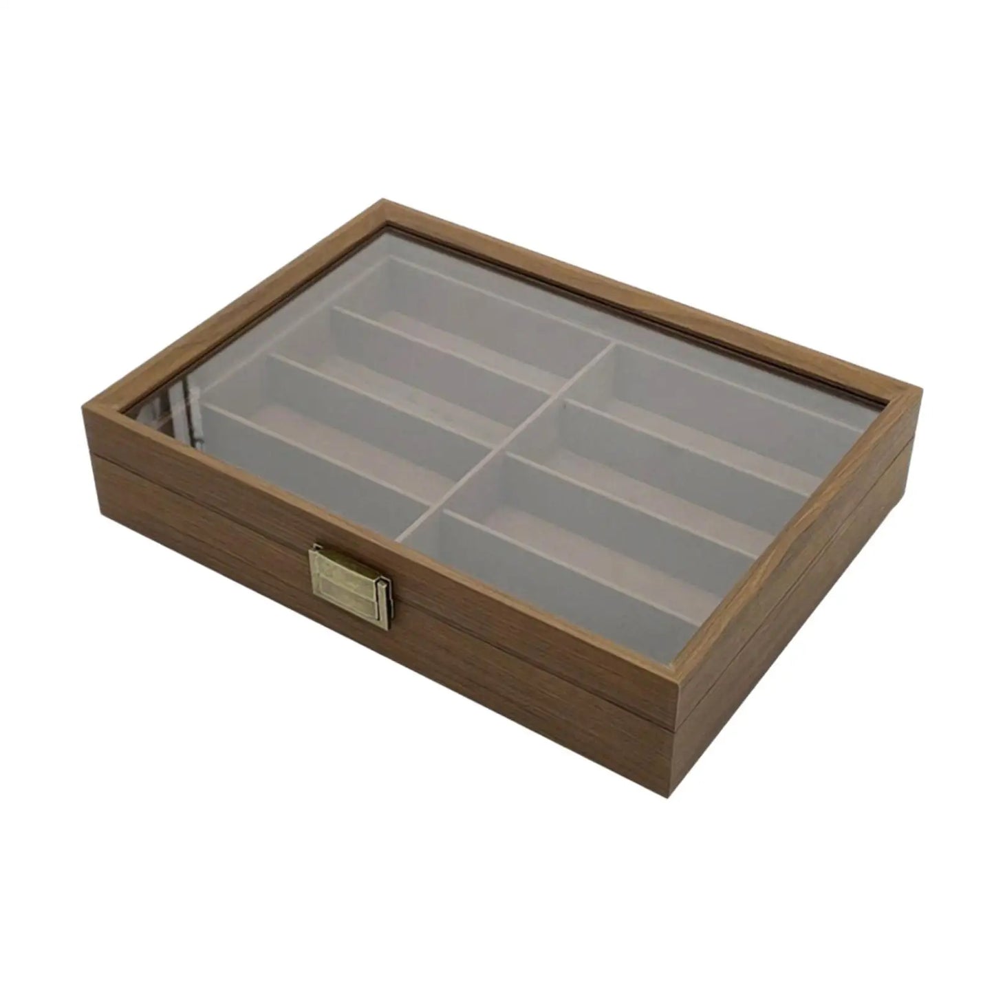 Wooden Sunglasses Organizer Box Display Drawer 8 Slots with Mini Easy to