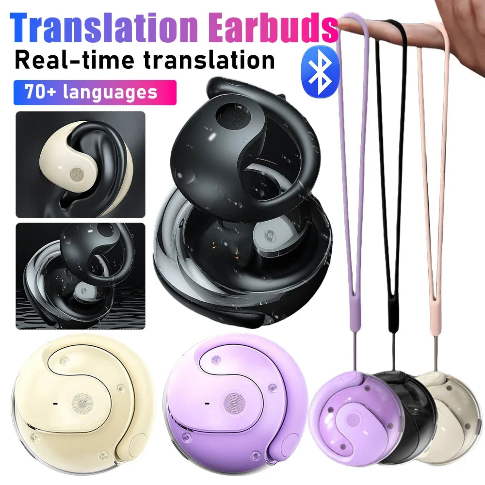 Small Coconut Ball Bluetooth Earphones TWS Ear-mounted Non-Ear High Power Ultra-Long Battery Life Sports Earphones