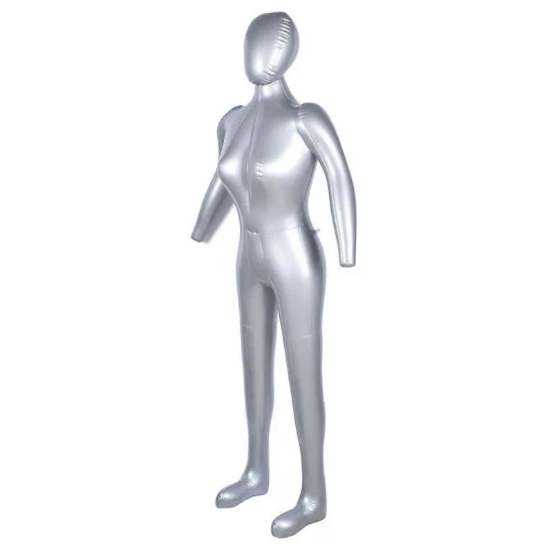 165cm Female Full Body Inflatable Mannequin Model Dummy Torso Tailor Clothes Model Display Portable Tops Necklace Retail Display