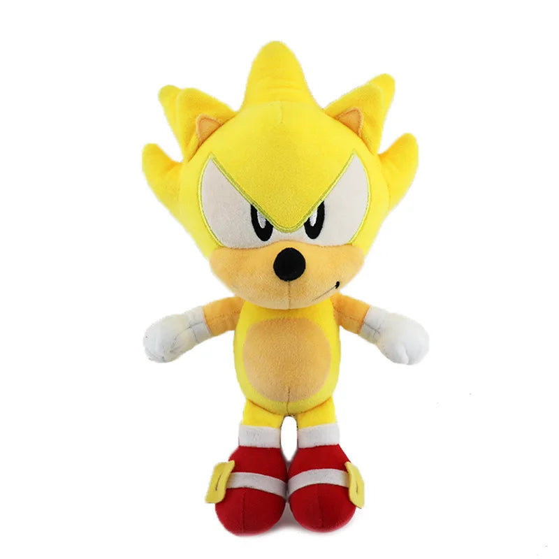 25cm New Style Cartoon Anime Sonic Pillow Plush Toys Soft Stuffed Animals Dolls for Kids Christmas Graduation Birthday Gifts