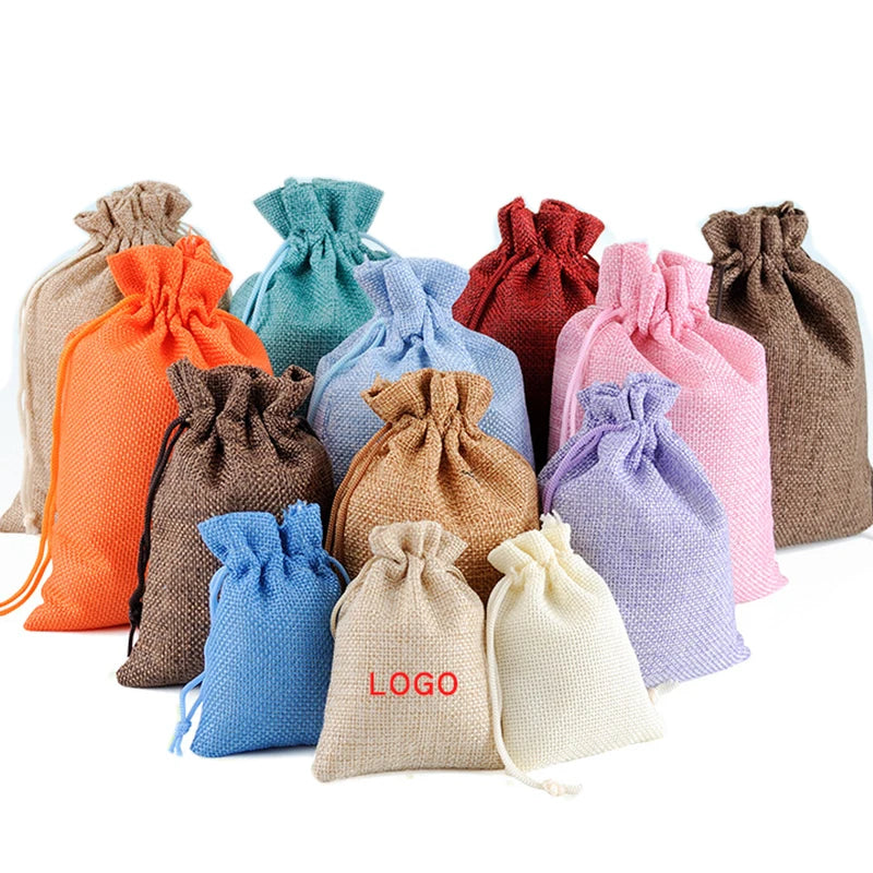 100pcs Drawstring  Jewelry Bag Pouch Organza Jewelry Packaging Bags Wedding Party Decoration Drawable Storage Bags Gift Pouches