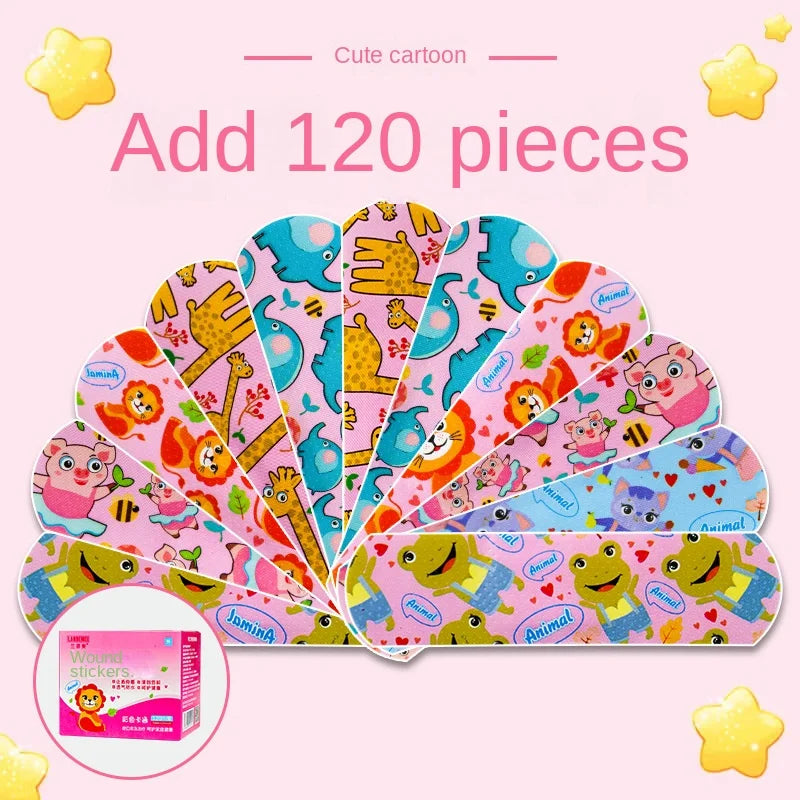 120 Pcs/box Cartoon Band-aid Cute Mini Children Breathable Transparent Waterproof Bandage Medical Ok Bandages Hemostatic Patch