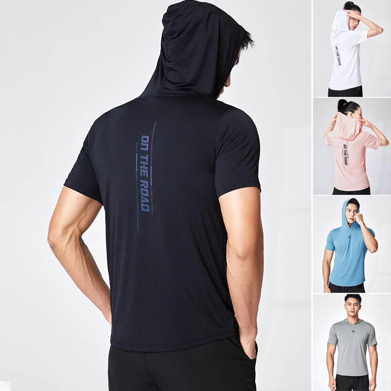 Men's Sport Hoodies Jacket Gym Fitness Muscle Tracksuirts Sportswear Workout Athletic Pullovers Training Running Sweatshirts Men