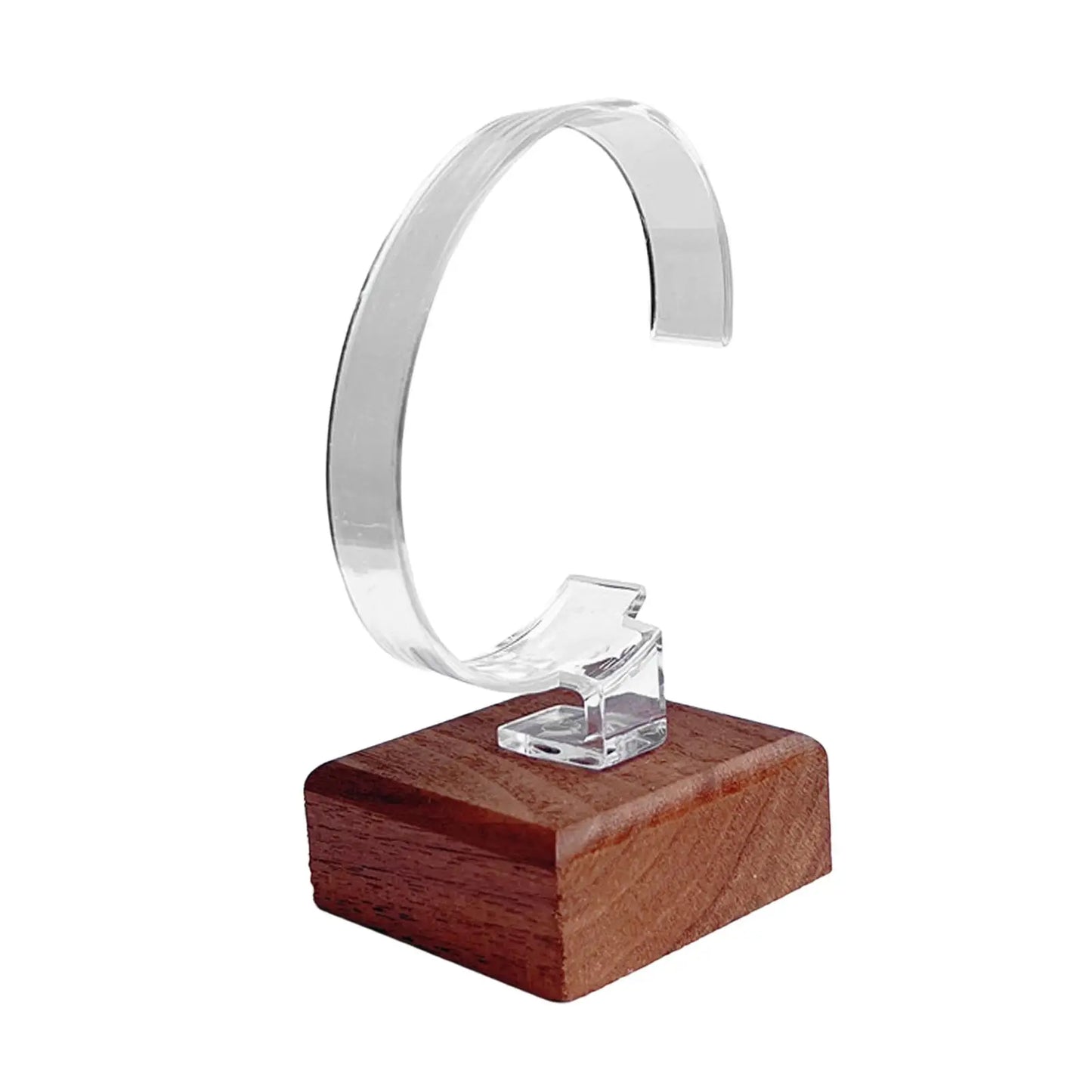 Multifunctional Watch Display Stand Tool Stable Wooden Base Jewelry Bracelet Bangle Display Rack Wrist Watch Holder for Counter