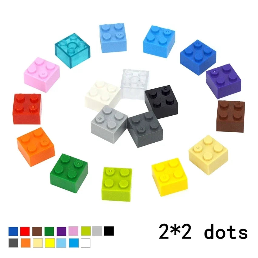 50Pcs Thick Building Blocks 3003 2x2 Dots Bricks Figures Educational Creative Classic Size Compatible Brand Kid Toys Gift