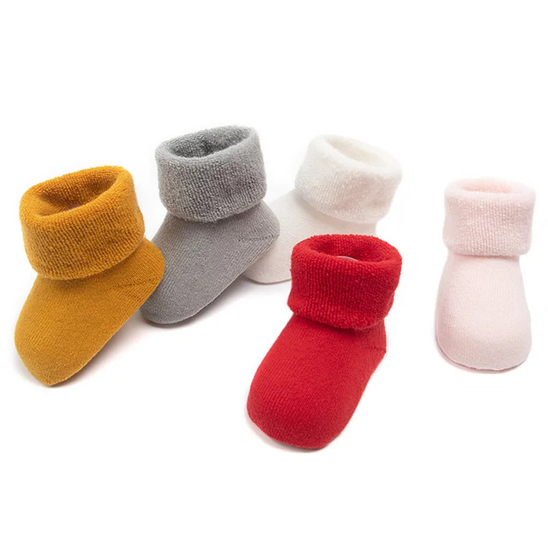 3Pair/lot New baby socks thick warm autumn winter boys girls baby socks