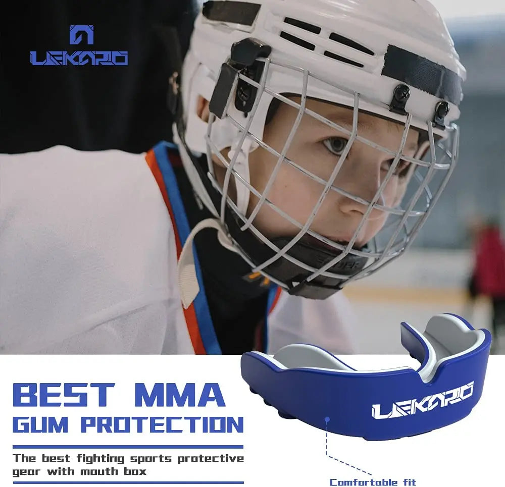 Mouth Guard,Sports Mouthguard for Football,Basketball,Lacrosse, Boxing,MMA,Martial Arts,Hockey and All Sports (Blue)