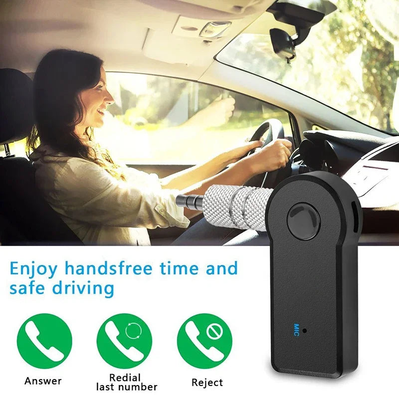 2 in 1 Wireless Bluetooth -compatible Receiver Transmitter Adapter 3.5mm Jack For Car Music Audio Aux Headphone Handsfree