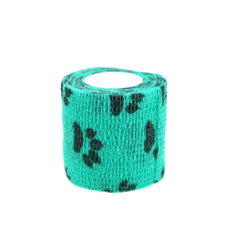 24 Rolls Vet Wrap Pet Elastic Self Adherent Cohesive Bandage for Dog Cat Horse Non-Woven Self Adhesive Sport Tape for Knee Ankle