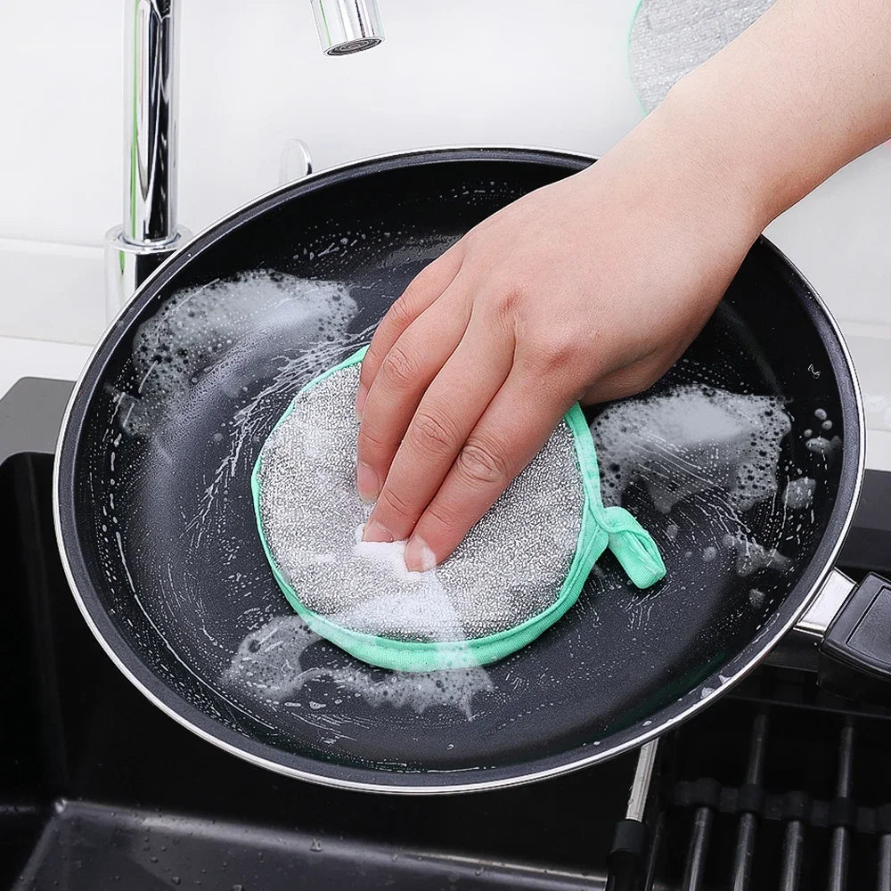 20/5pcs Double Side Dish Washing Sponge Home Cleaning Brush Scouring Pad Wipe Pan Pot Dish Wash Sponge Kitchen Tool Accessories