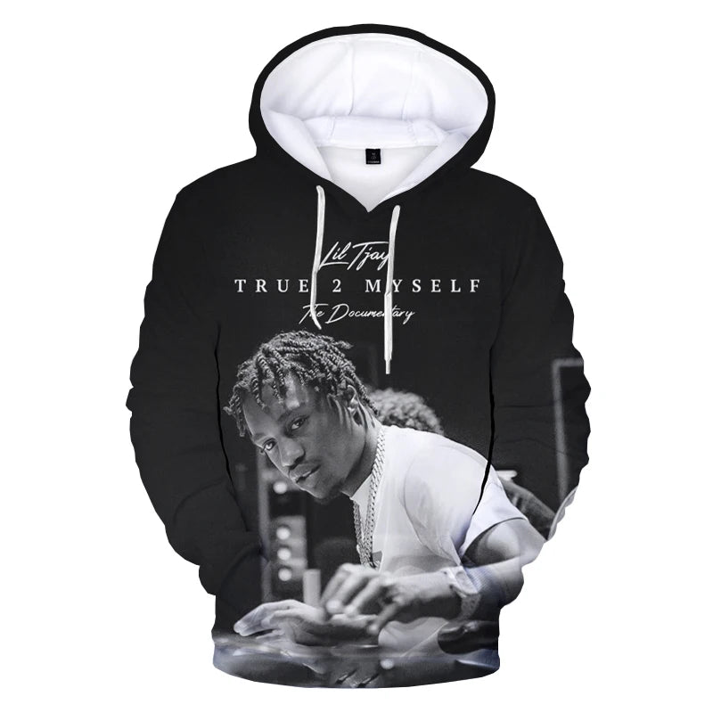 3D Print Harajuku Cool Lil Tjay Hoodie Casual Brand Boys Hoodies Sweatshirts Men Women's Clothing Streetwear Fashion Pullover