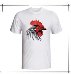 Summer Fashion Tees 2024 New Camisetas Short-sleeved T shirt Men Women Cock colored drawing Printed T-shirts Tops #106