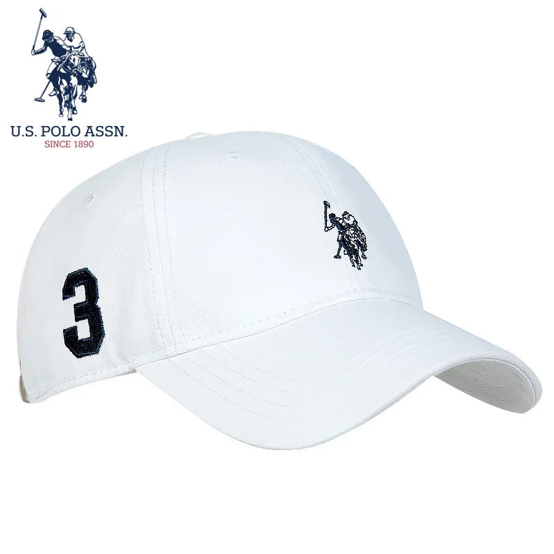 U.S. POLO ASSN. Baseball Hats For Women Pure Cotton Breathable Baseball Cap Soft Top Shade Casual Peaked Cap Caps For Men