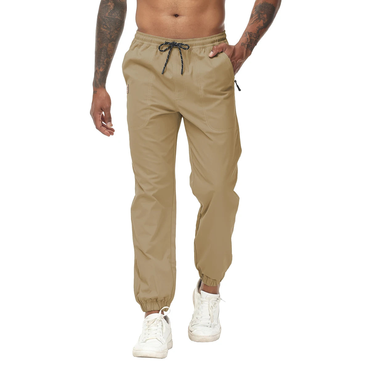 Men's Joggers Pants Casual Drawstring Sports Gym Workout Sweatpants Quick Dry