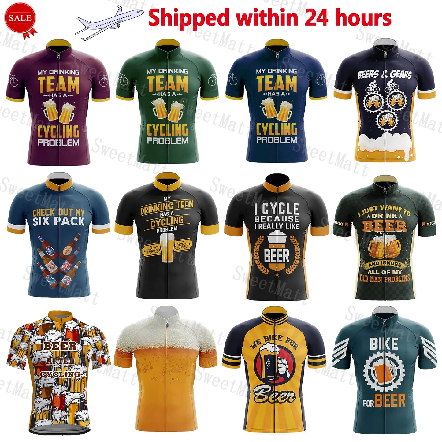 Classic Retro Beer Collection Quick Dry Cycling Jersey Motorbikes Running Cross Country Team Bike  Essential Sports Short Sleeve