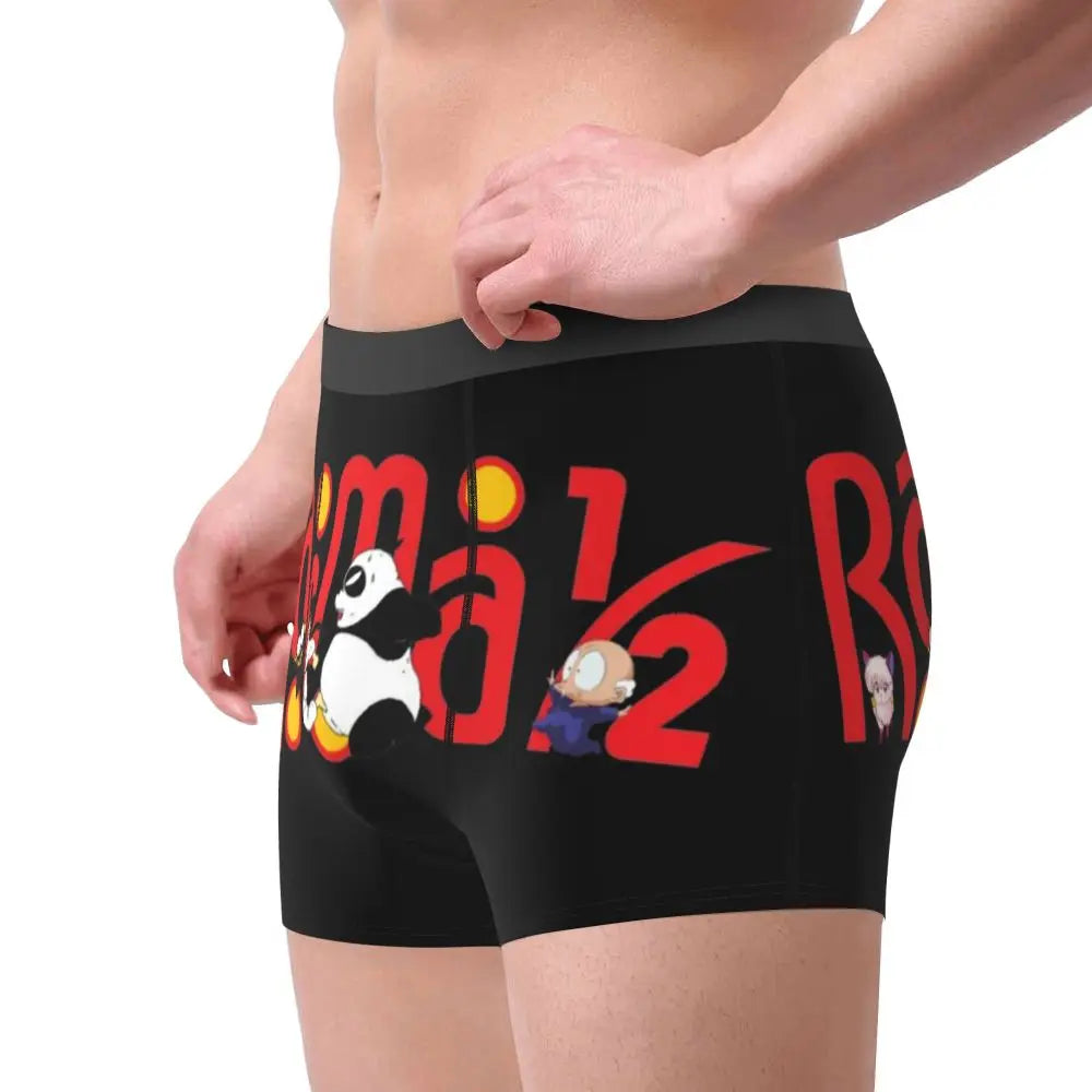 Ranma 12 Funny Logo Underwear Japanese classic cute anime 3D Pouch High Quality Boxershorts Customs Boxer Brief Breathable