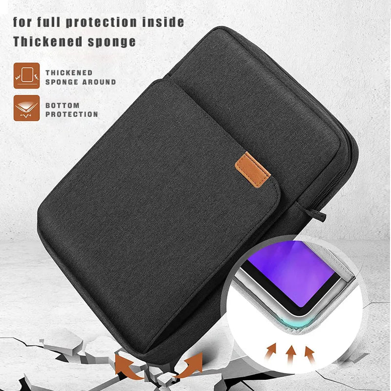 Tablet Bag Samsung Galaxy Lite Galaxy iPad Pro 11 12.9 For iPad Mini Air 9.7 9-11Inch Tablet Macbook Air m1 Case ipad Makeup Bag