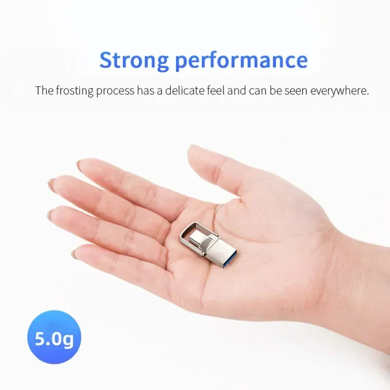 Xiaom USB 2TB OTG Metal USB 3.1 Pen Drive Key 2TB 1TB Type C High Speed Pendrive Mini Flash Drive Memory Stick Waterproof ps4