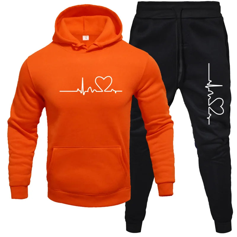 Sweatshirts for Men Casual Hoodies Long Sleeve Men's Clothing Outdoors Hot Sales Sports Sweatpants Suit Comfortable Jogging 2024