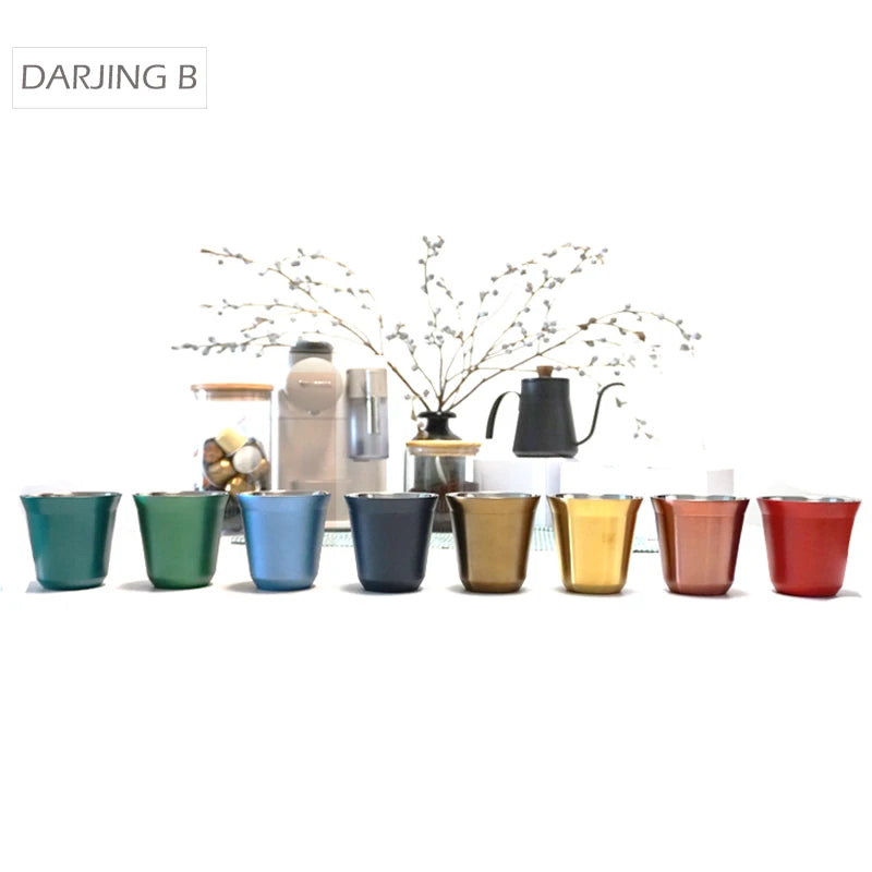 80/160ml Vacuum Insulated Tumbler Double wall Stainless steel Cup Gift Tea Coffee Water cups travel mug Portable stanley cup