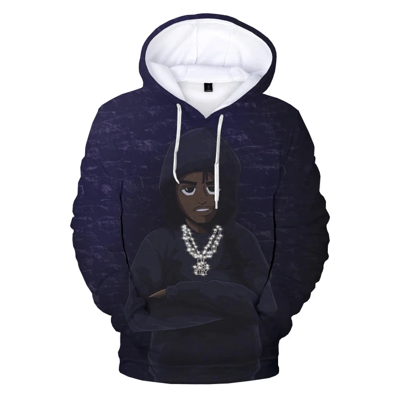 3D Print Harajuku Cool Lil Tjay Hoodie Casual Brand Boys Hoodies Sweatshirts Men Women's Clothing Streetwear Fashion Pullover